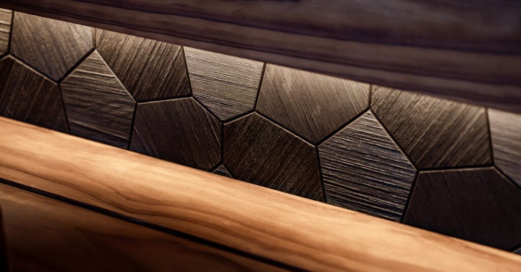 Ścienne panele 3D z gliny z materiałem PCM: dekor, który stabilizuje temperaturę i uspokaja akustykę salonu